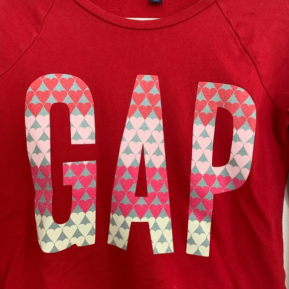 GAP red girls tunic/sweatshirt - Picture 3 of 5